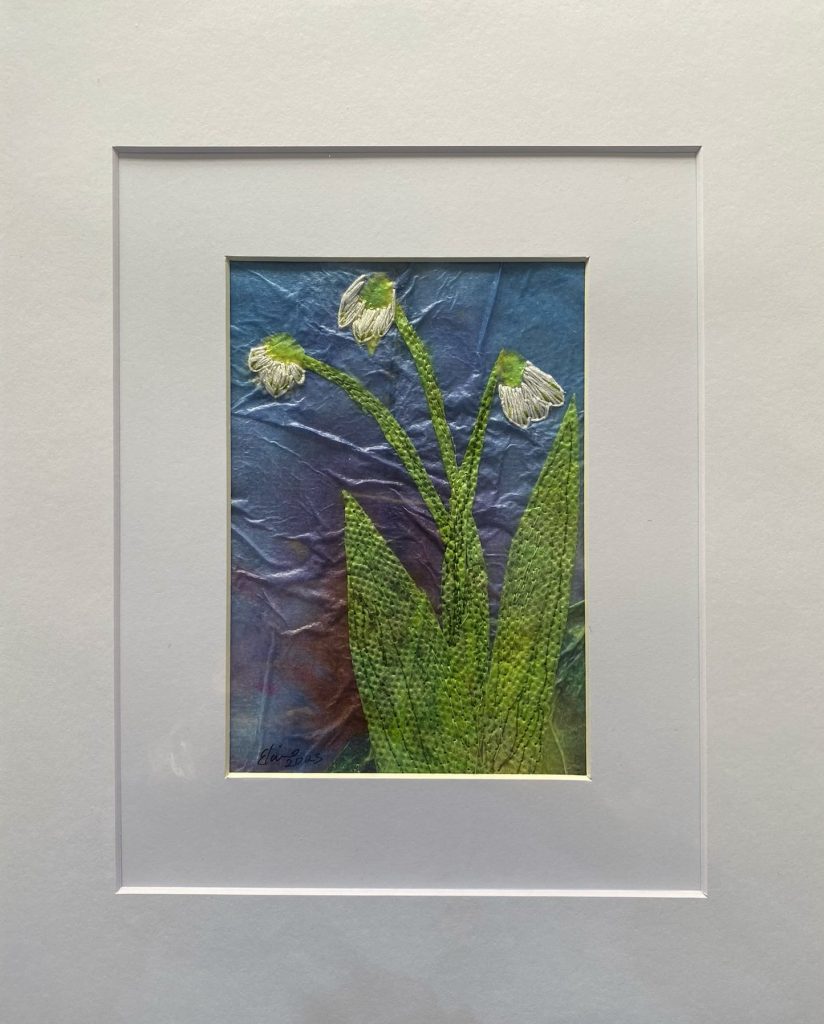 Paper Snowdrops by Elaine Armstrong