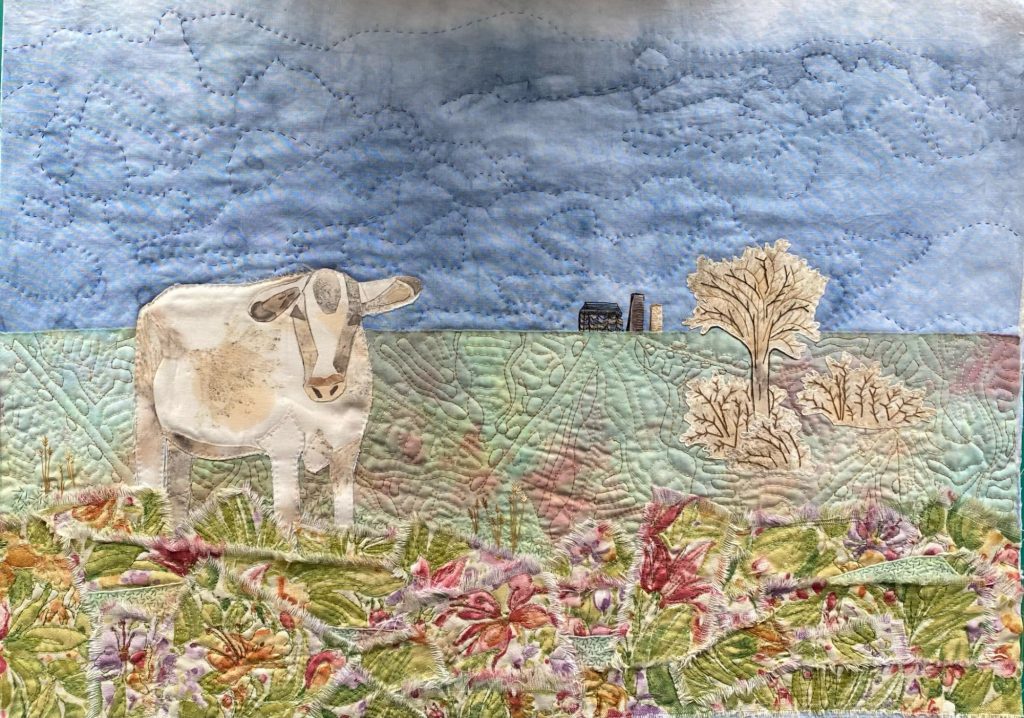 Cow in Field by Elaine Armstrong